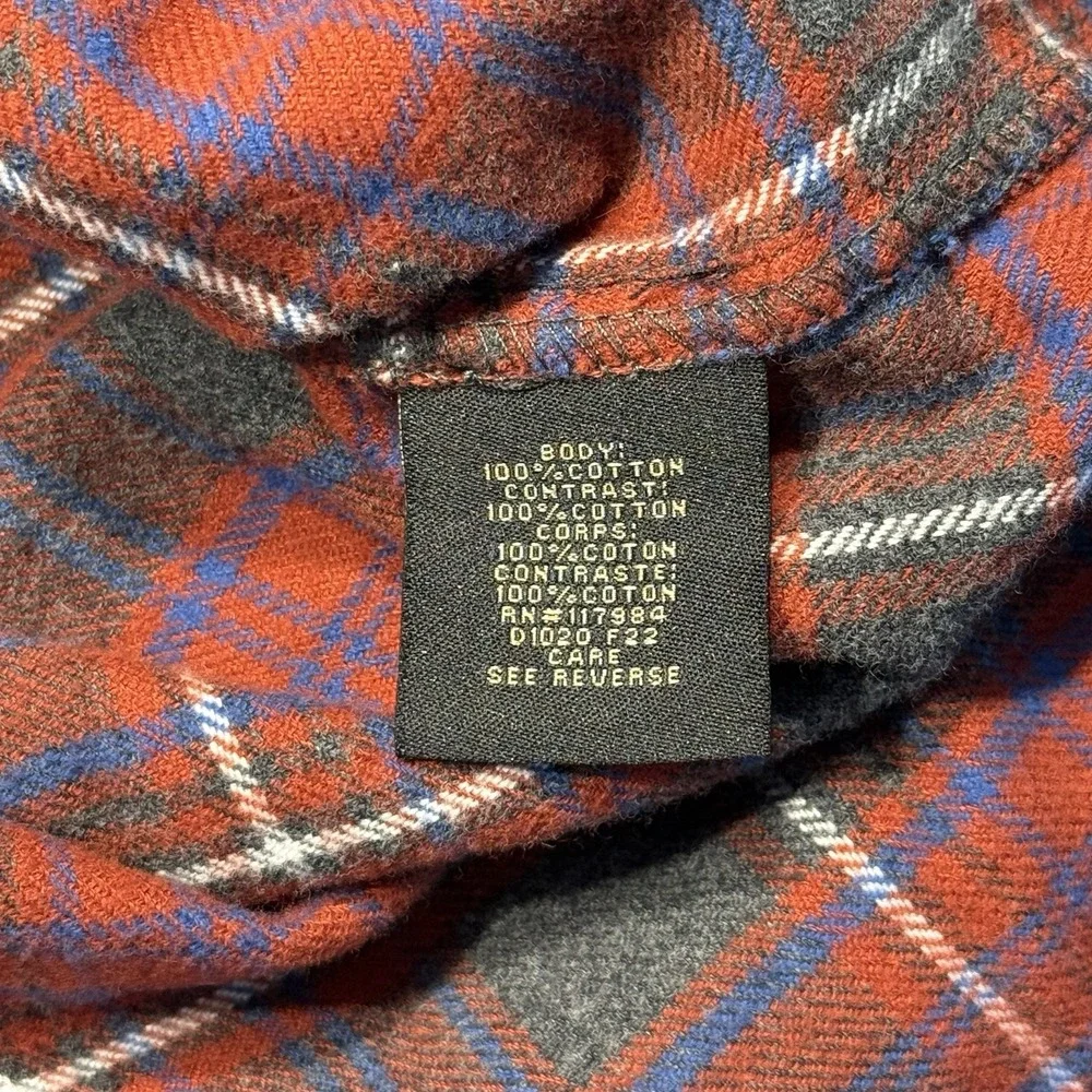 Dakota Grizzly Riley Flannel Shirt In Crimson Size Medium - Picture 12 of 13